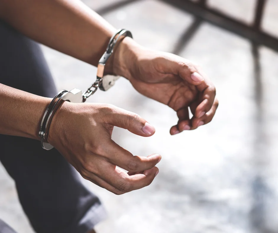 Person in handcuffs for indictable offence punishment